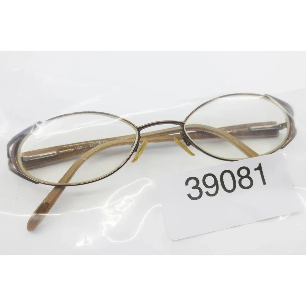 Ellen Tracy Lutetia Brown Eyeglass Frames Oval Designer Glasses 50-17-130 L.130
